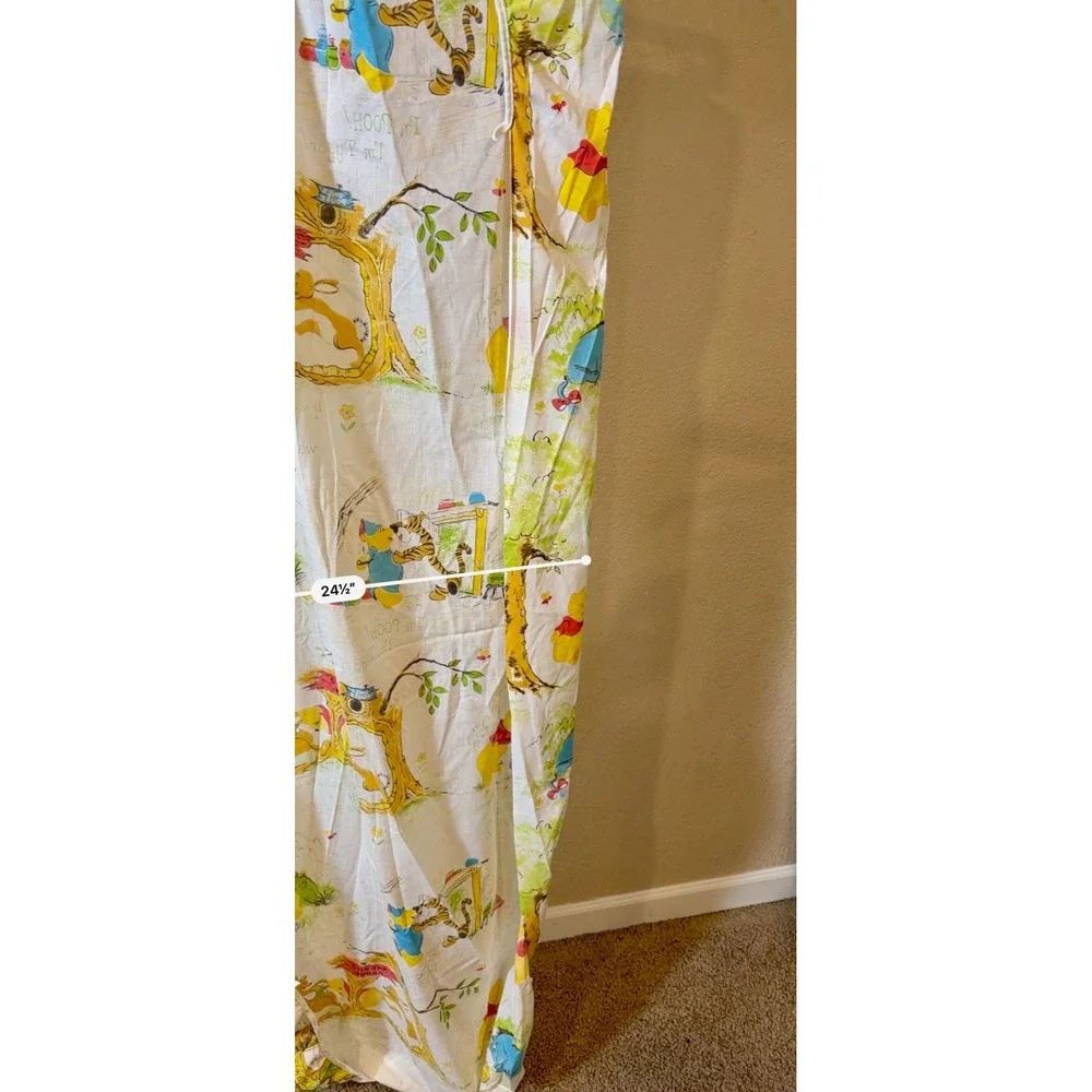 Vintage 1970s Sears Perma-Prest Winnie the Pooh Crib Sheet Disney Characters 70s